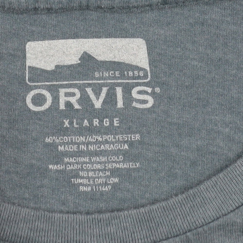 Orvis Unisex Blue XL Basic T-Shirt