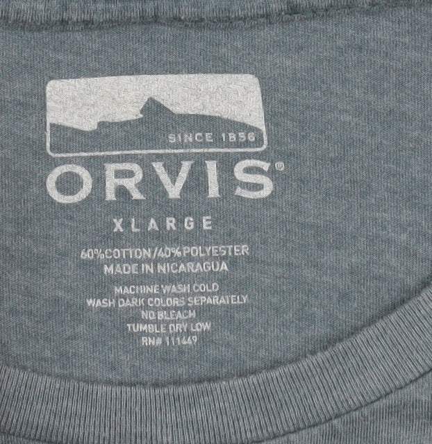 Orvis Unisex Blue XL Basic T-Shirt
