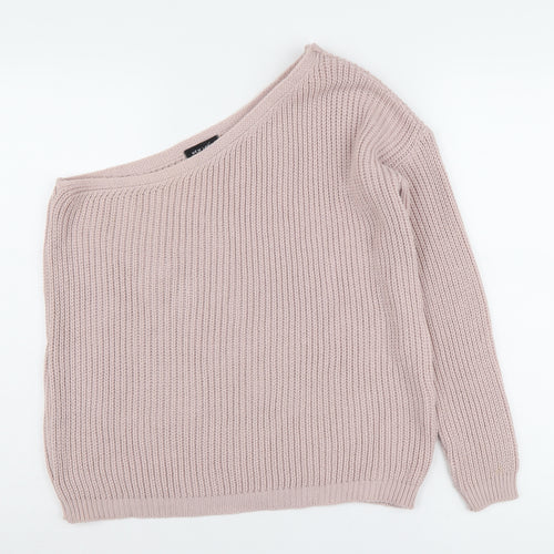 New Look Women's Pink Knit Pullover Jumper Size 10