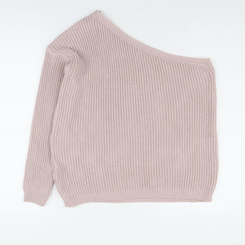New Look Women's Pink Knit Pullover Jumper Size 10