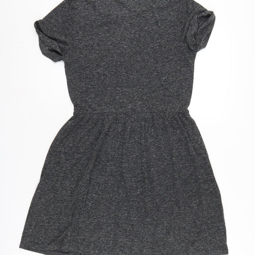 Topshop Women’s Grey Short Shift Dress - Size 6