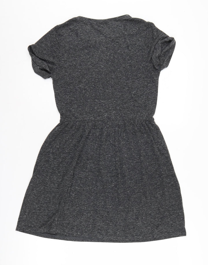 Topshop Women’s Grey Short Shift Dress - Size 6