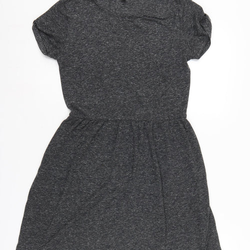 Topshop Women’s Grey Short Shift Dress - Size 6