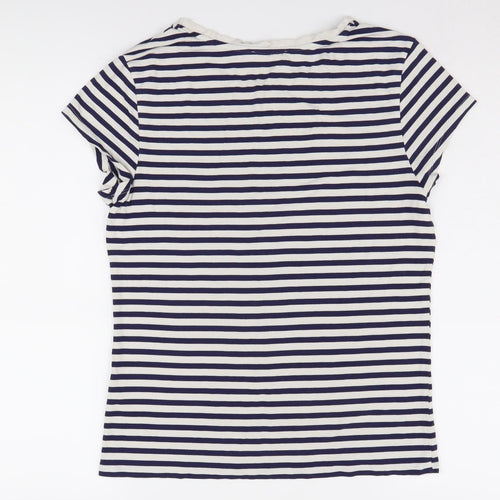 Oasis Women's L Multicoloured Striped T-Shirt
