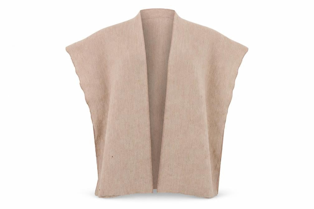 Front view of Cocogio Women's Pink Knit Cape Jumper One Size