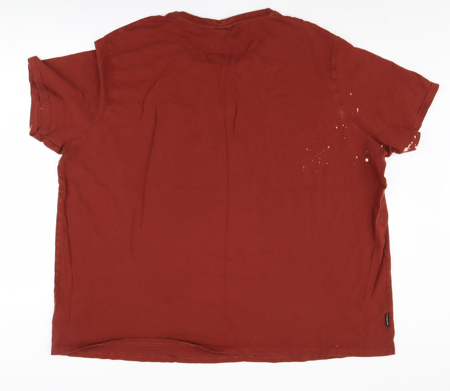 Voi Jeans Co Men's Red 3XL Cotton T-Shirt