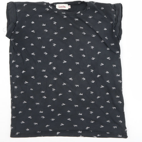 Louche Unisex Kids Black XS T-Shirt Short Sleeve