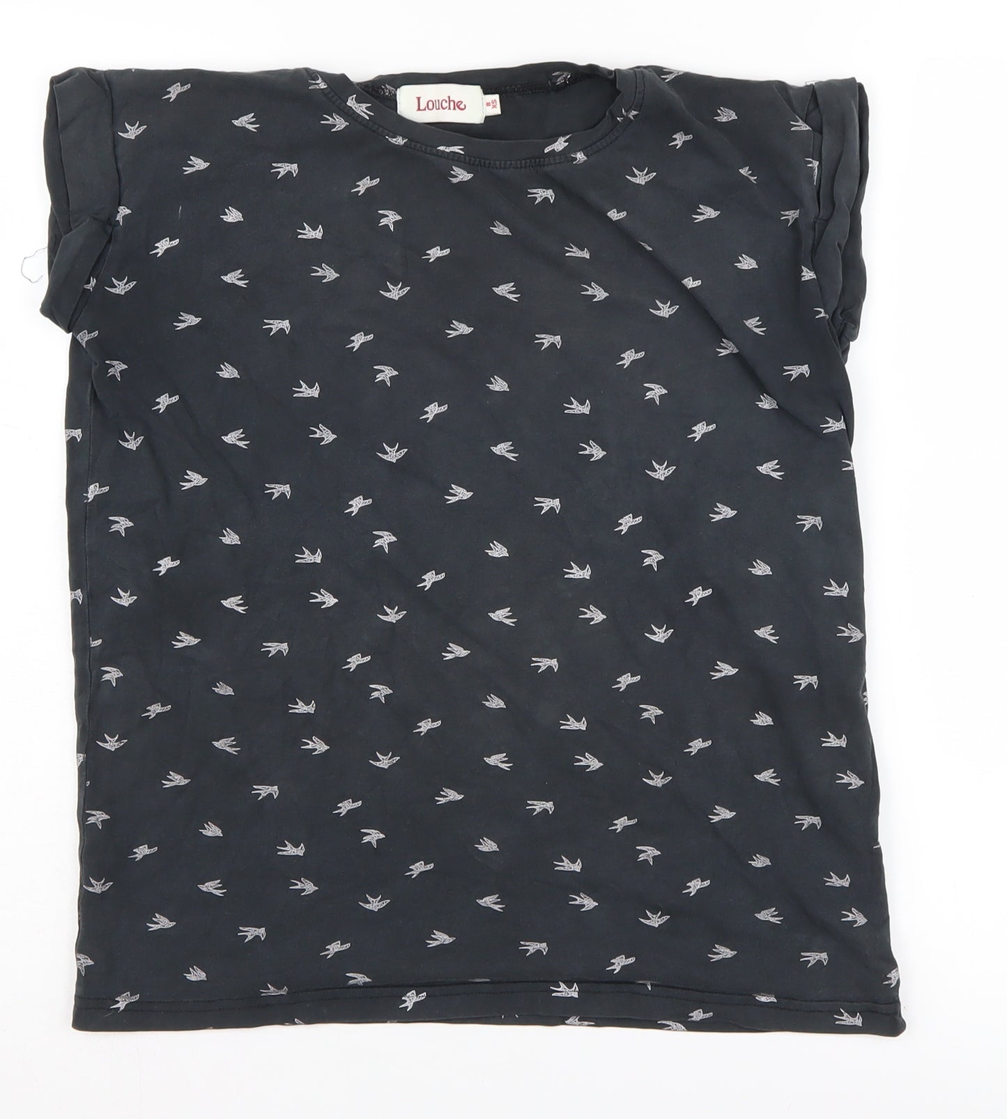 Louche Unisex Kids Black XS T-Shirt Short Sleeve