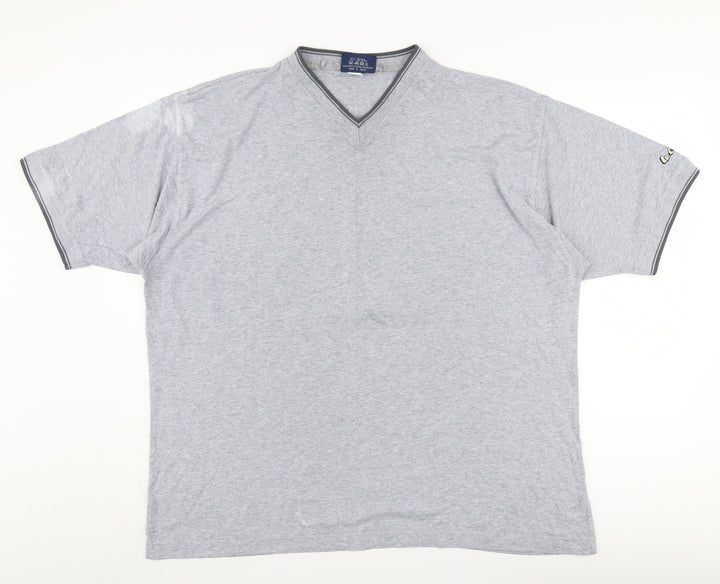 Lee Cooper Men's Grey XL V-Neck T-Shirt
