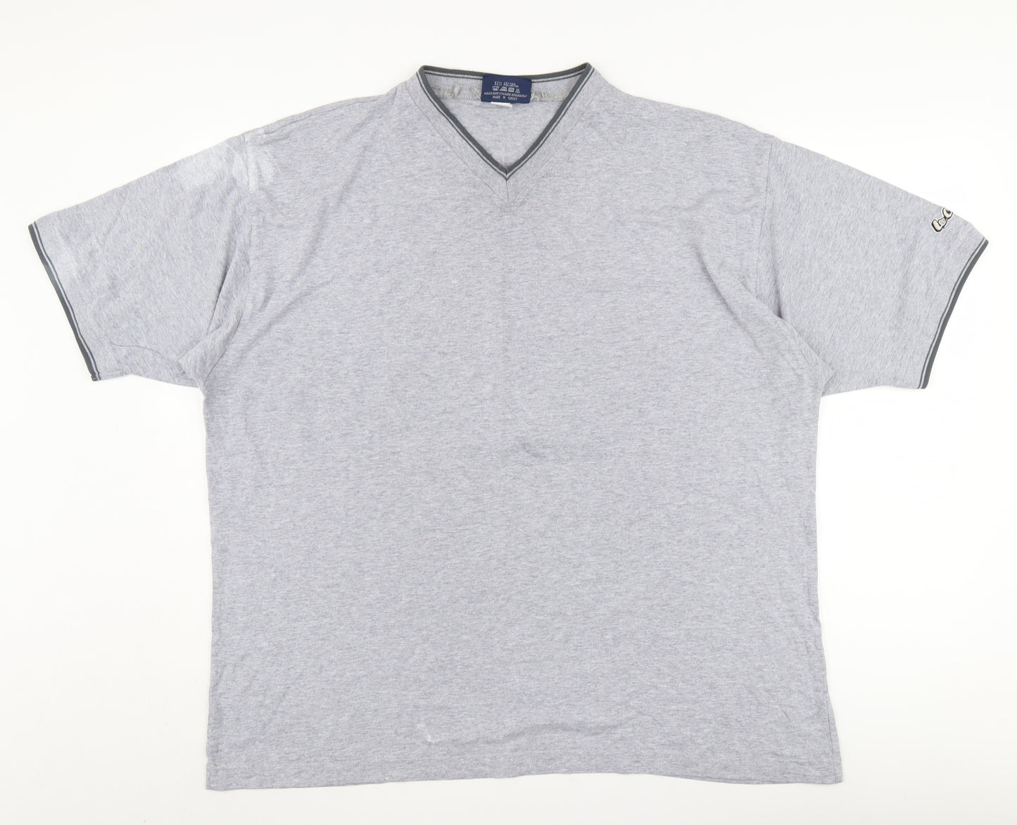 Lee Cooper Men's Grey XL V-Neck T-Shirt