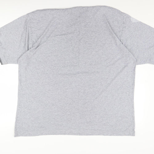Lee Cooper Men's Grey XL V-Neck T-Shirt