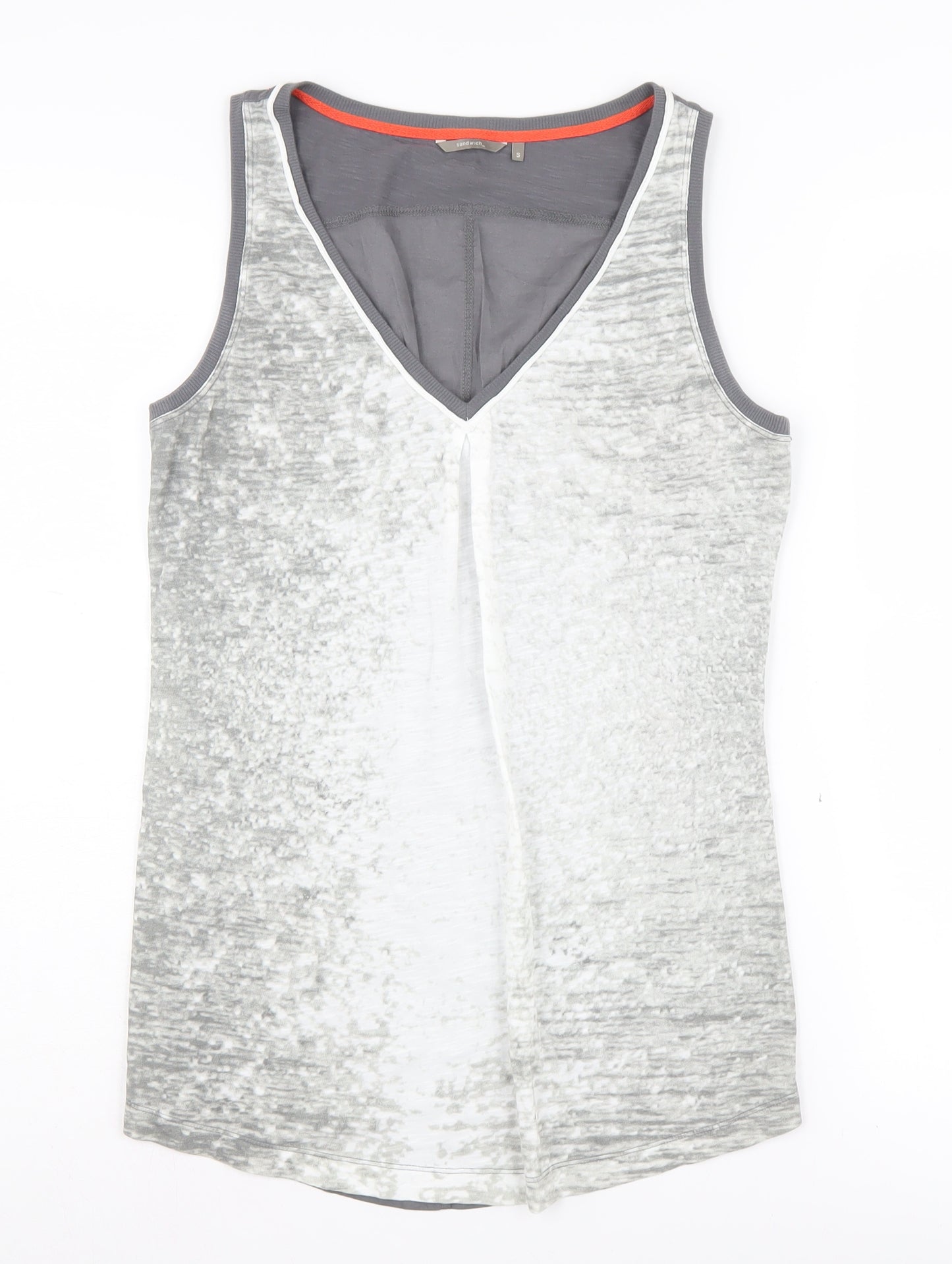 Sandwich Women's Grey Sleeveless V-Neck Tank Top