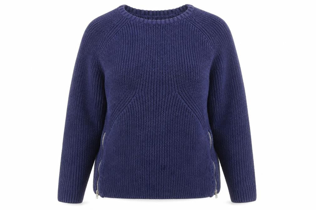 Front view of L.O.G.G. Women's Blue jumper, L - Casual & Cosy