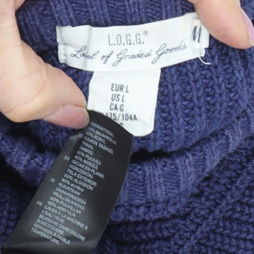 L.O.G.G. Women's Blue Pullover Jumper, L - Casual & Cosy
