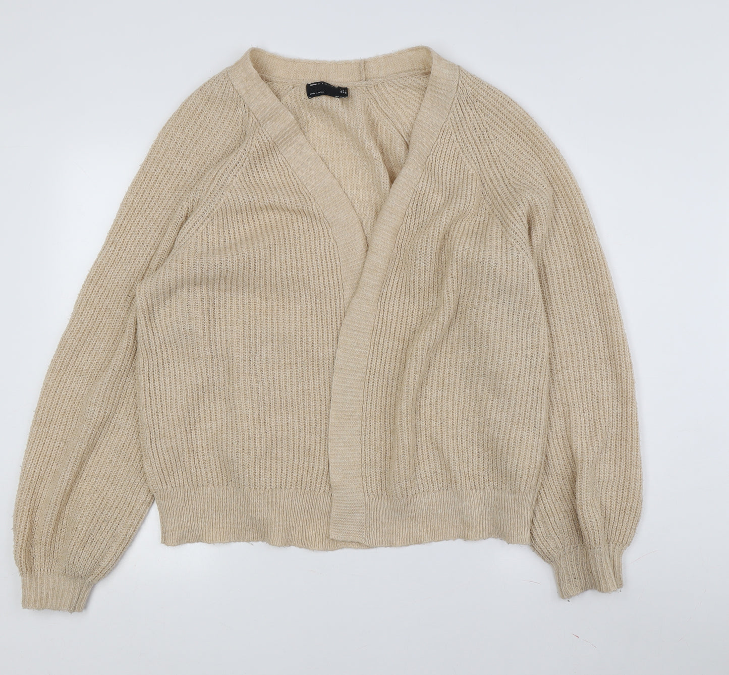 ASOS Design Women's Beige V-Neck Cardigan Size 4