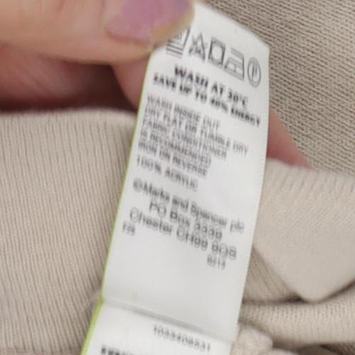 Marks and Spencer Women's Beige Cardigan Size 8