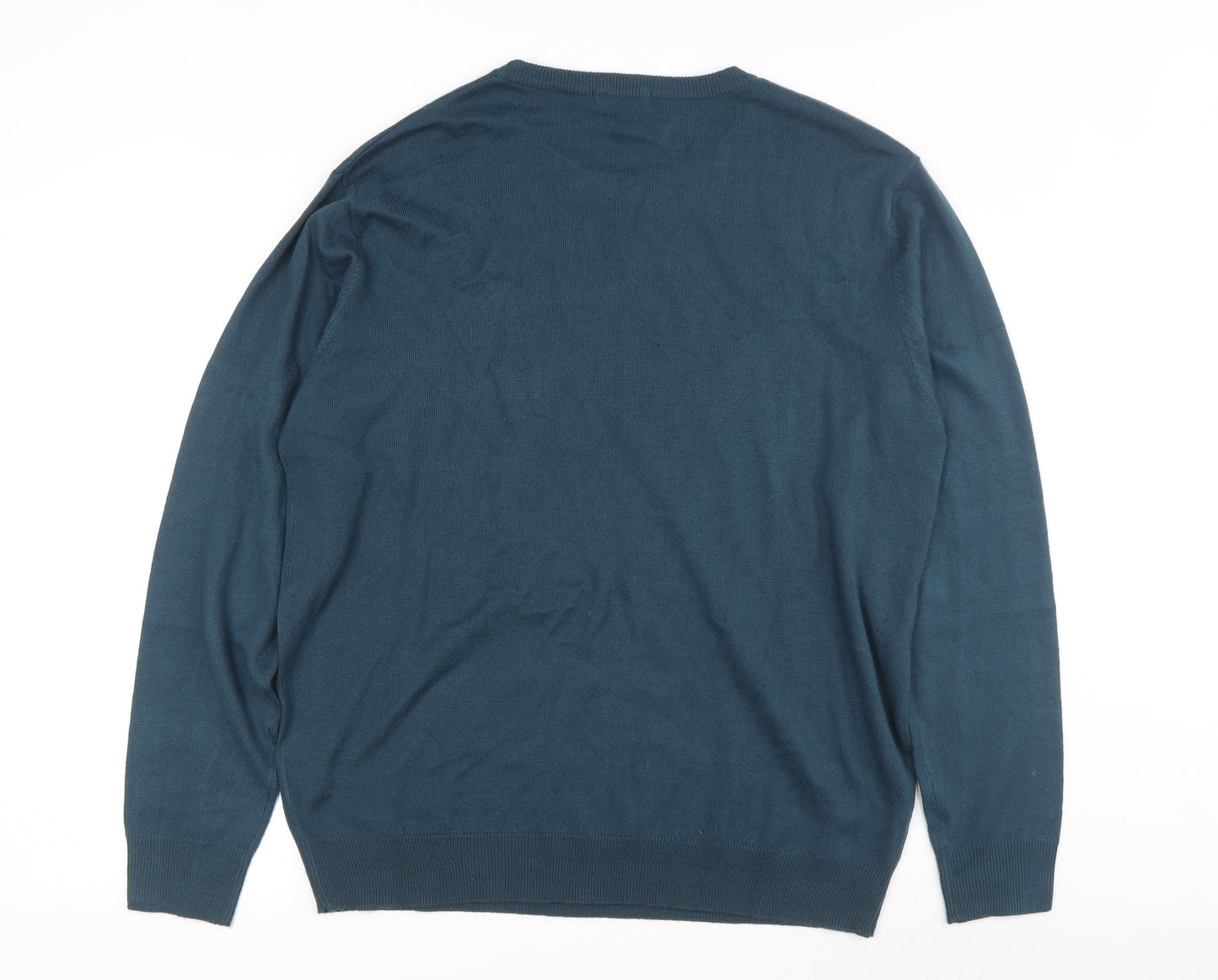 Capsule Men Blue Crew Neck XL Pullover Jumper