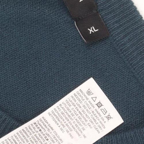 Capsule Men Blue Crew Neck XL Pullover Jumper