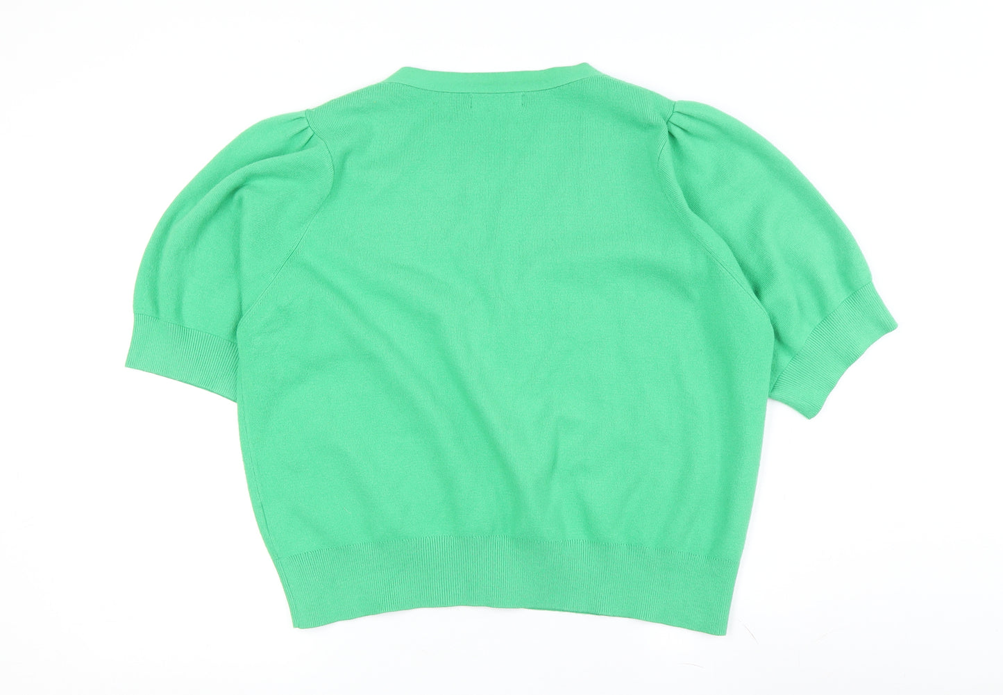 Marks and Spencer Women's Green V-Neck Cardigan Size 20