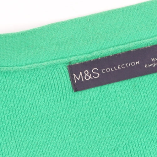 Marks and Spencer Women's Green V-Neck Cardigan Size 20