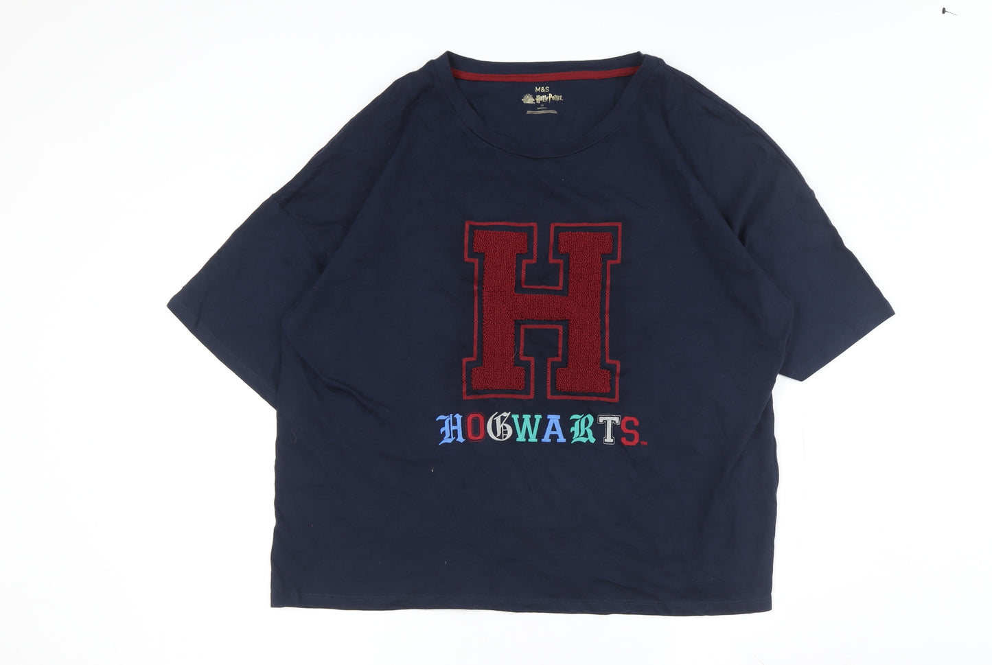 Marks and Spencer Women's Blue Harry Potter T-Shirt Size 20