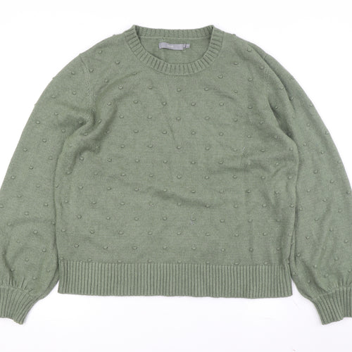 b.young Women's Green XL Crew Neck Pullover Jumper