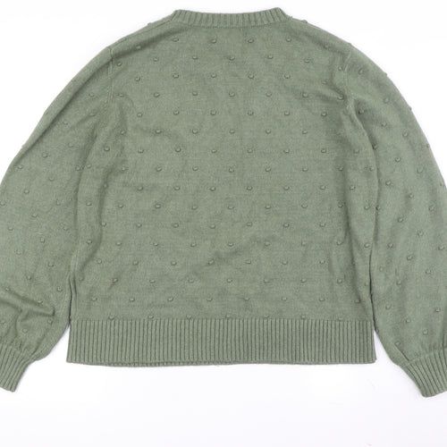b.young Women's Green XL Crew Neck Pullover Jumper