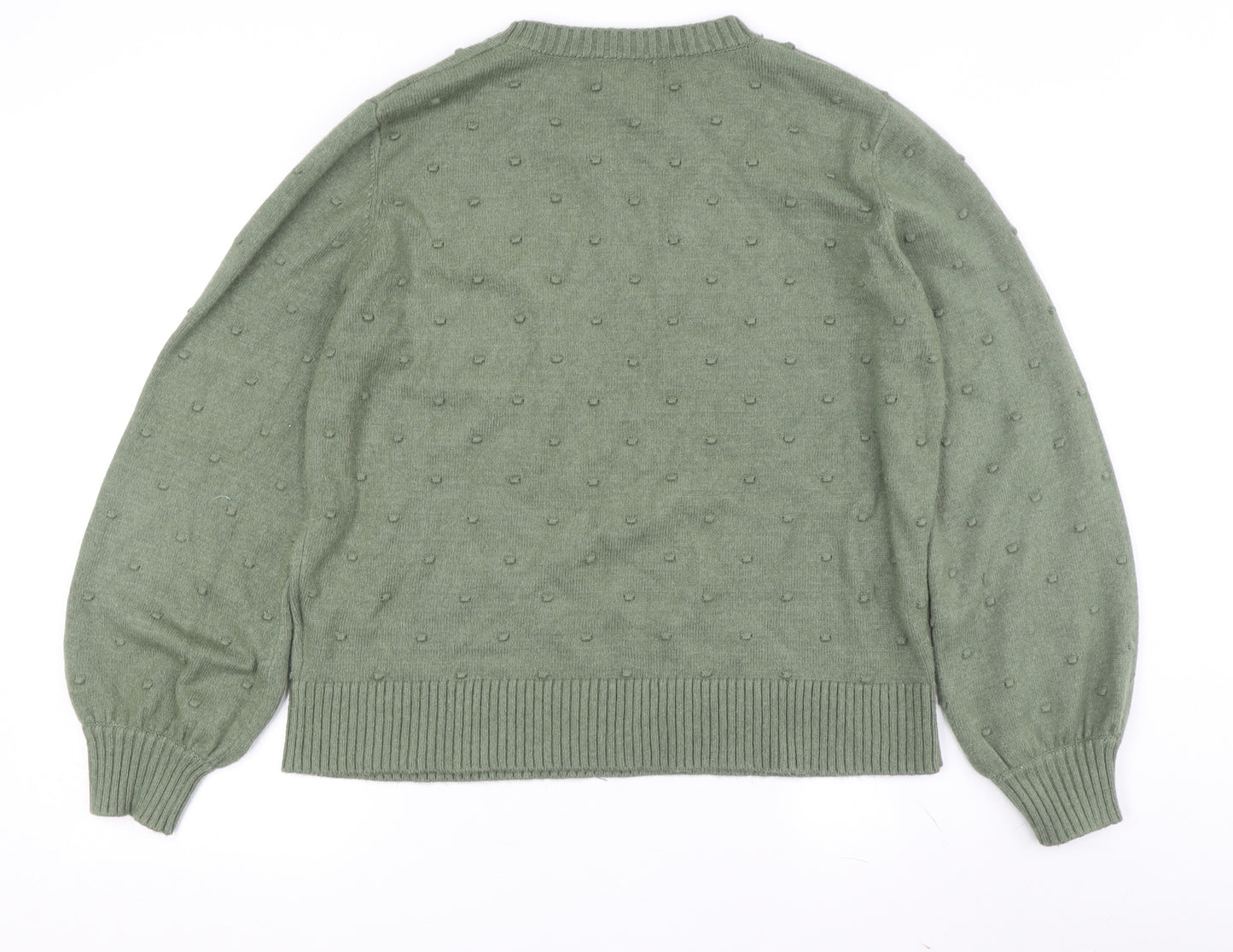 b.young Women's Green XL Crew Neck Pullover Jumper