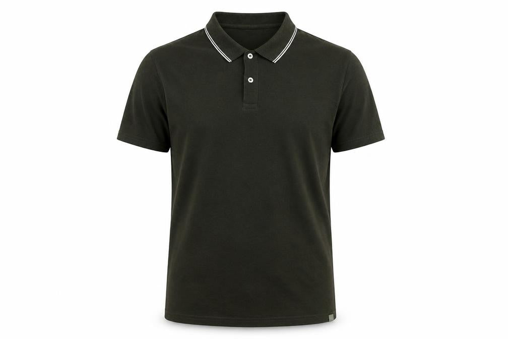 Front view of Racing Green Men's Polo Large Short Sleeve Green