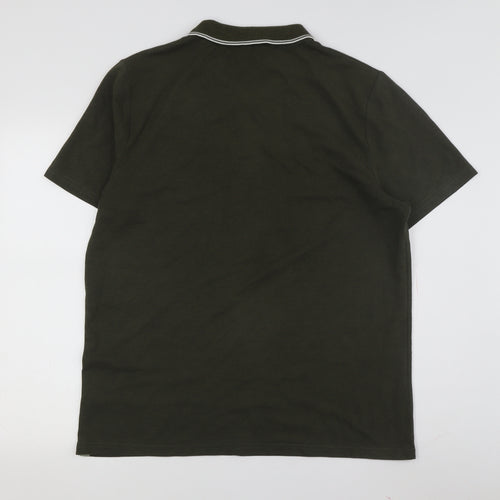 Racing Green Men's Polo Large Short Sleeve Green