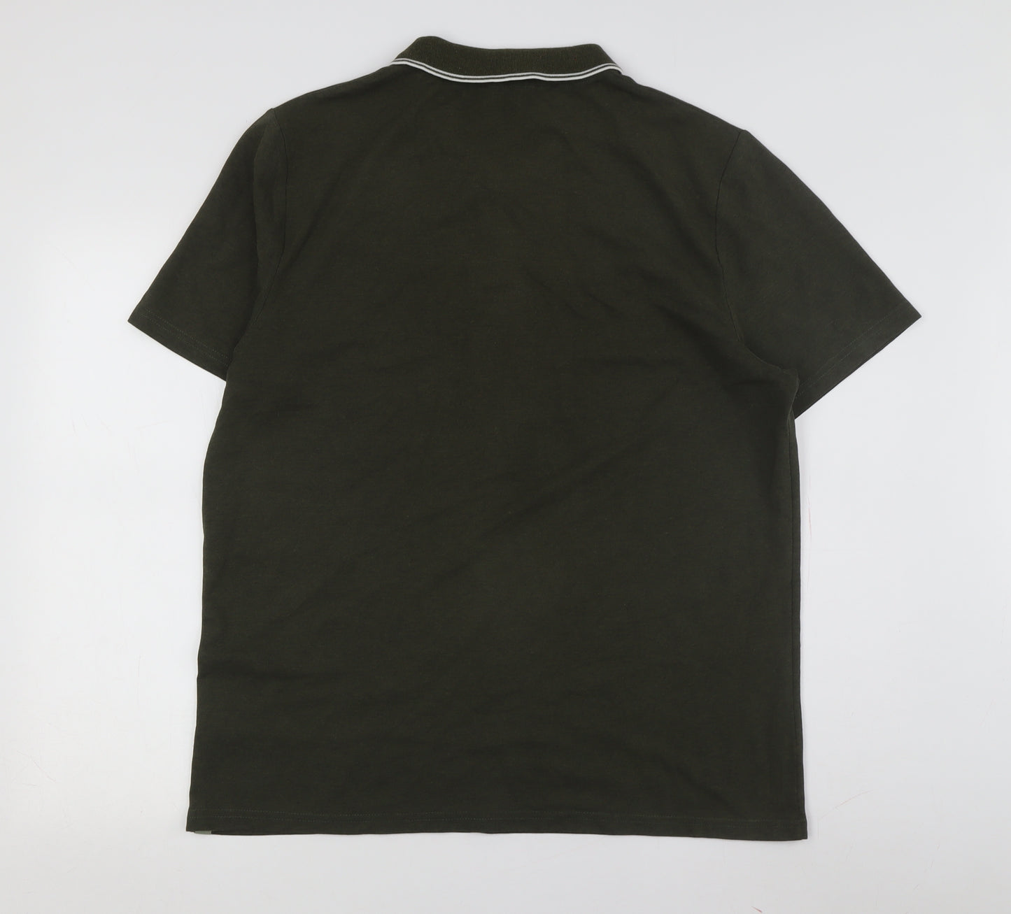Racing Green Men's Polo Large Short Sleeve Green