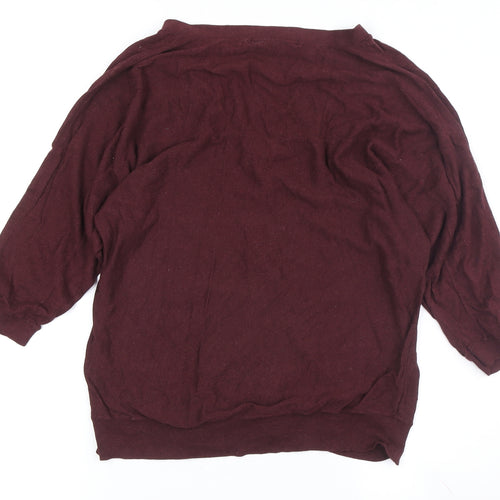 H&M Women’s Red V-Neck Cardigan S