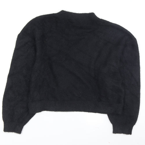 H&M Women's Black Pullover Jumper, M, Crew Neck