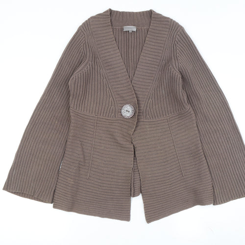John Lewis Women's Brown Cardigan Size 10