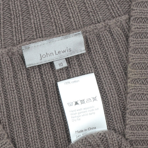 John Lewis Women's Brown Cardigan Size 10