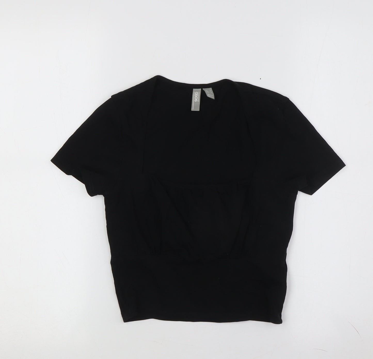ASOS Women's Black Basic T-Shirt Size 8