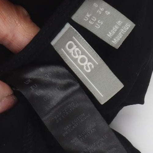 ASOS Women's Black Basic T-Shirt Size 8