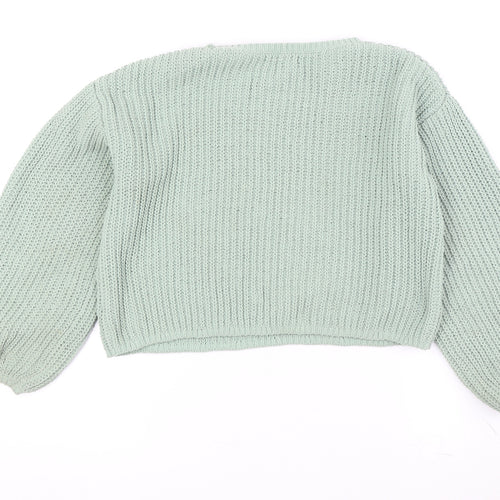 H&M Women's Green Pullover Jumper Size M