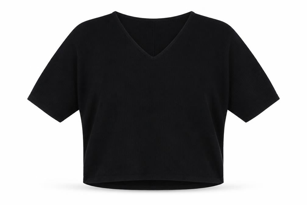 Front view of New Look Women's Black V-Neck jumper S