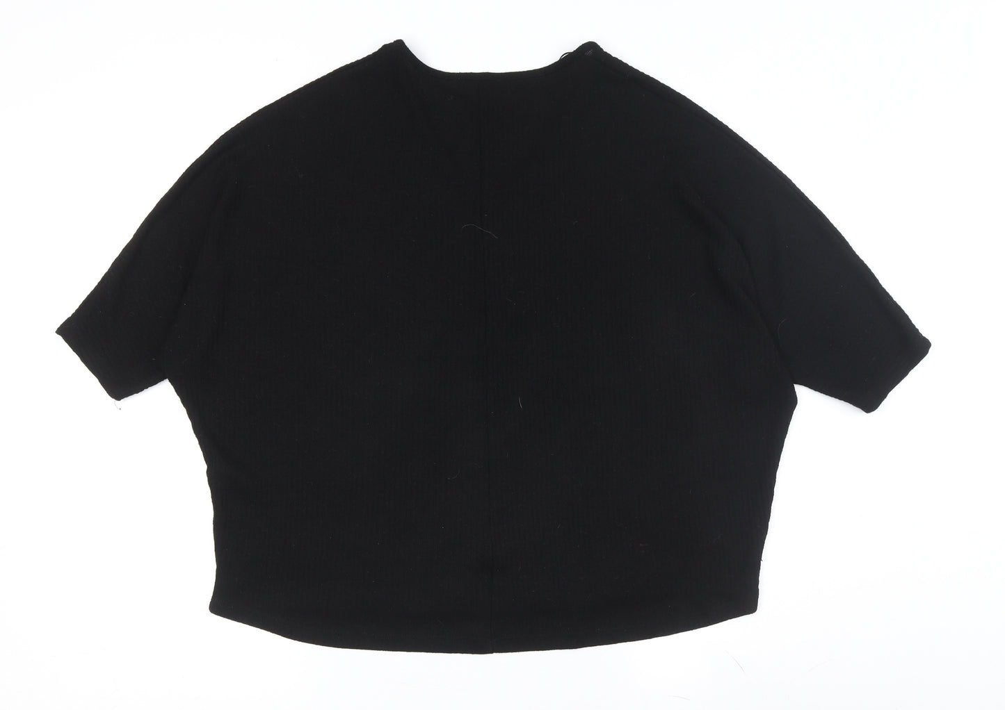 New Look Women's Black V-Neck Pullover Jumper S