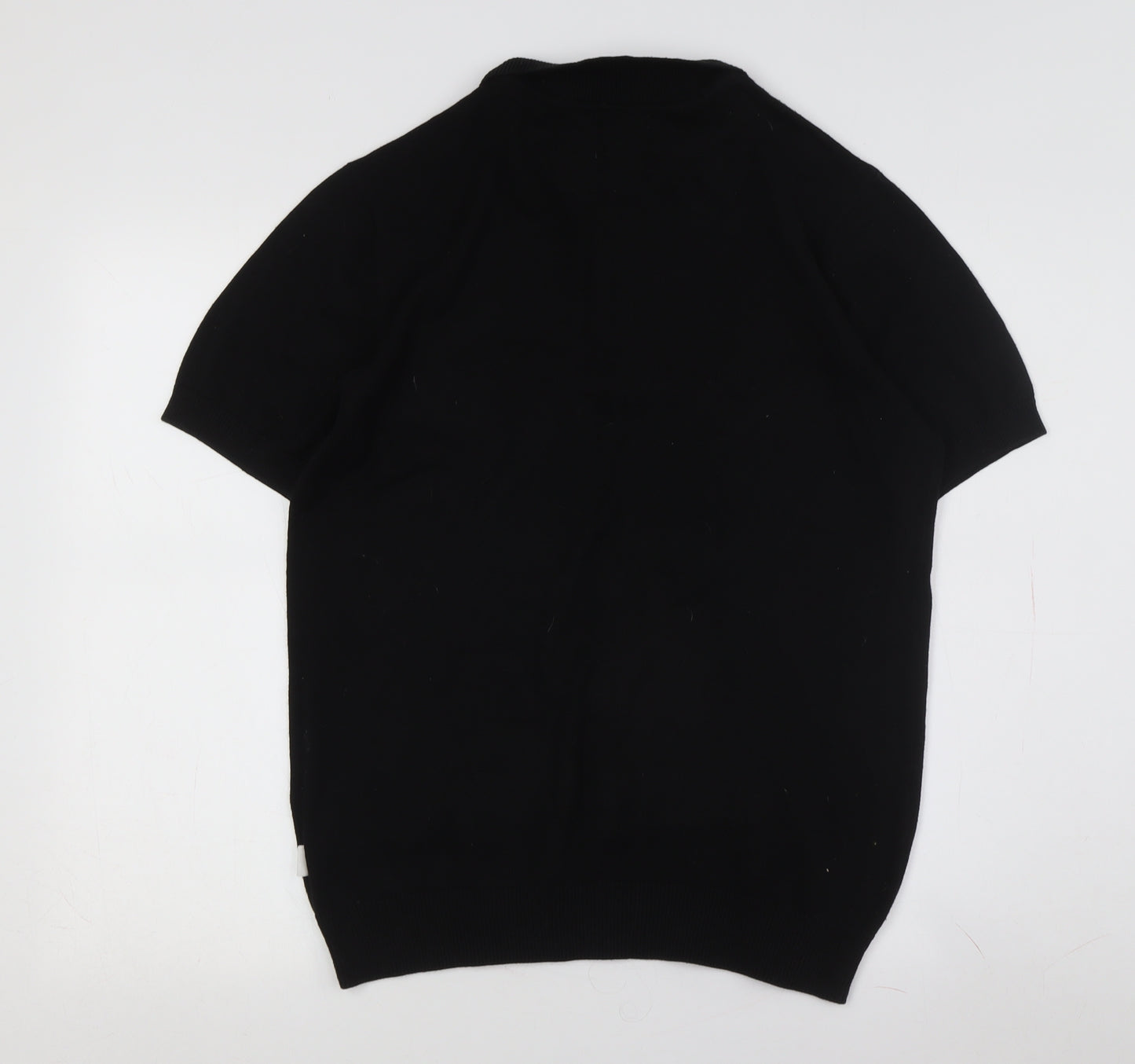 Soulland Men's Black Henley Jumper - L