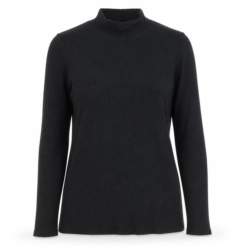 Front view of Rachel Zoe Women's Black Mock Neck jumper M