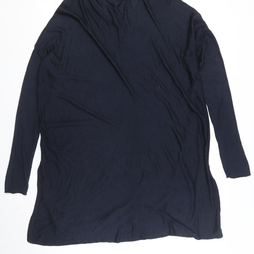 H&M Women's Blue Pullover Jumper, Size L, Round Neck