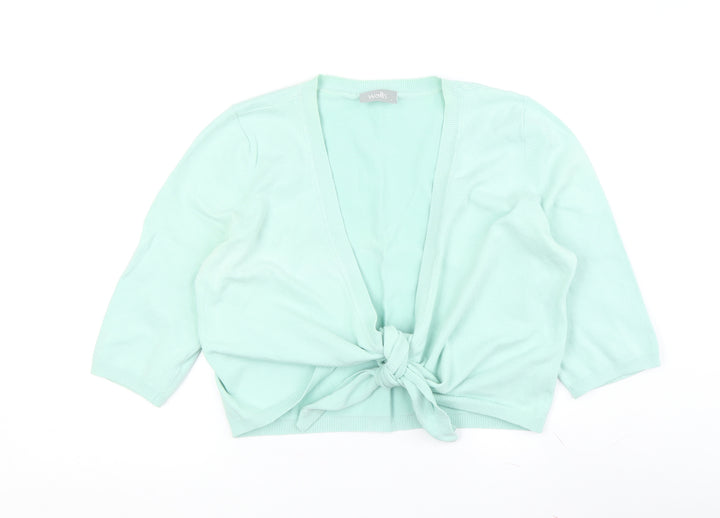 Wallis Women's Green V-Neck Cardigan L