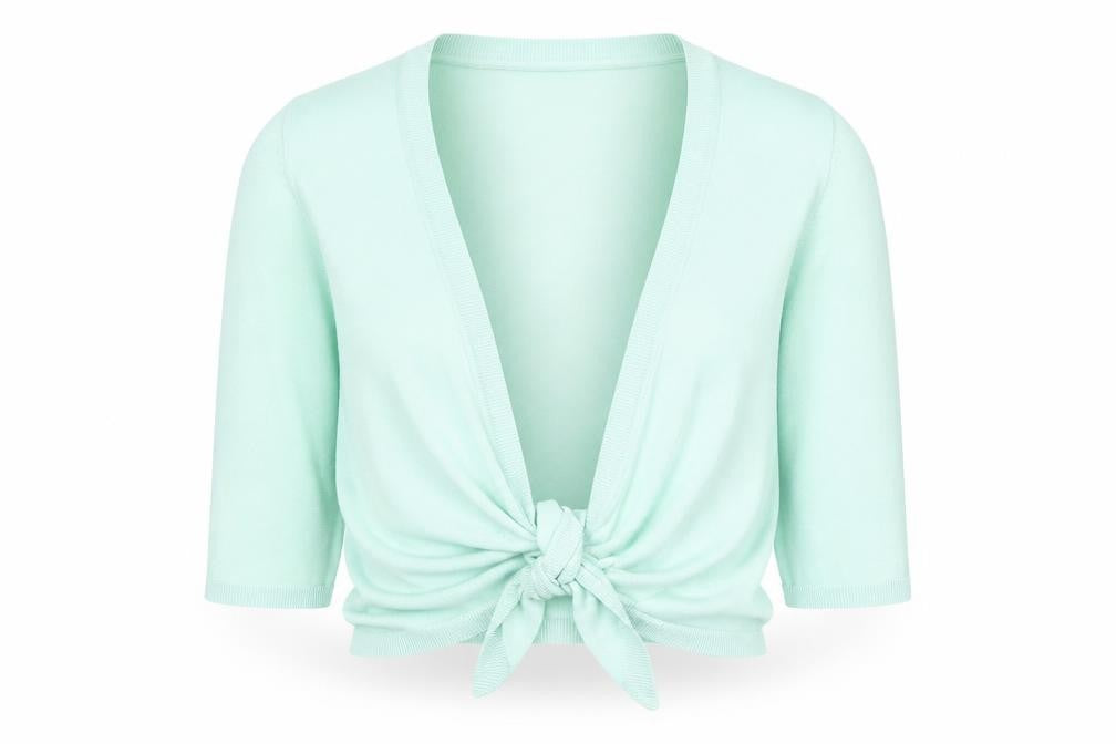 Front view of Wallis Women's Green V-Neck Cardigan L