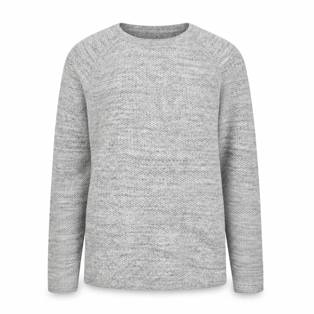 Front view of H&M Grey Women's Medium Chunky-Knit jumper