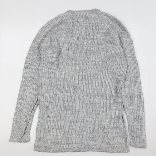 H&M Grey Women's Medium Chunky-Knit Pullover Jumper