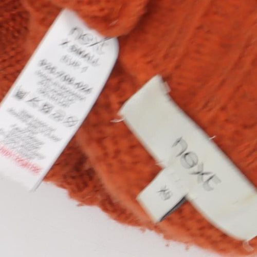 Next Women's Orange XS Cable-Knit Pullover
