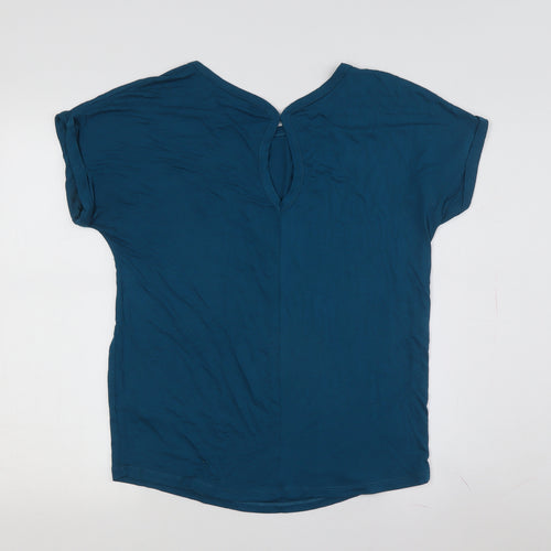 Next Women's Blue Basic T-Shirt, Size S, Casual Wear