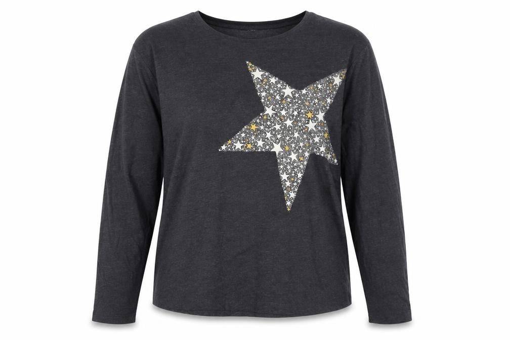 Marks and Spencer Women's L Black Long Sleeve T-Shirt